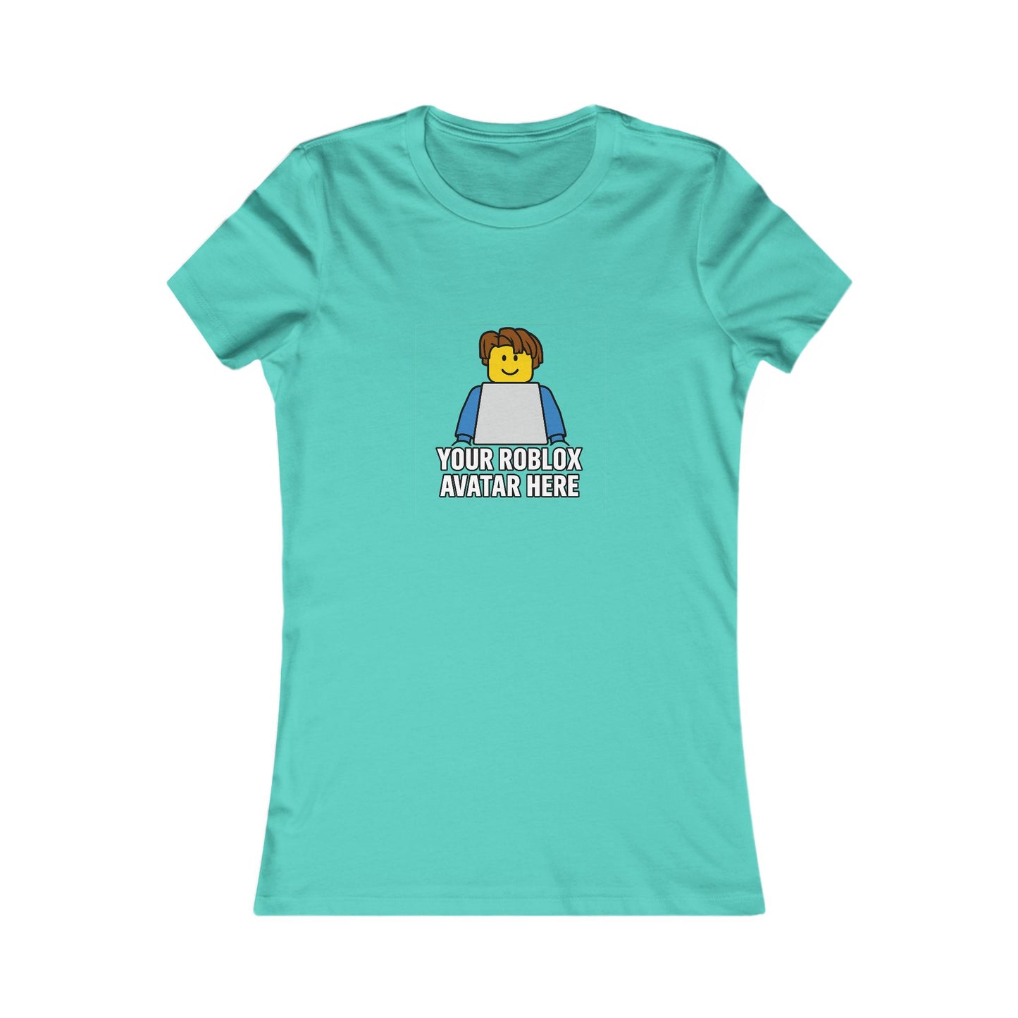 Custom Roblox Women’s Bella+Canvas Tee – Your Avatar in a Stylish Slim-Fit Design!