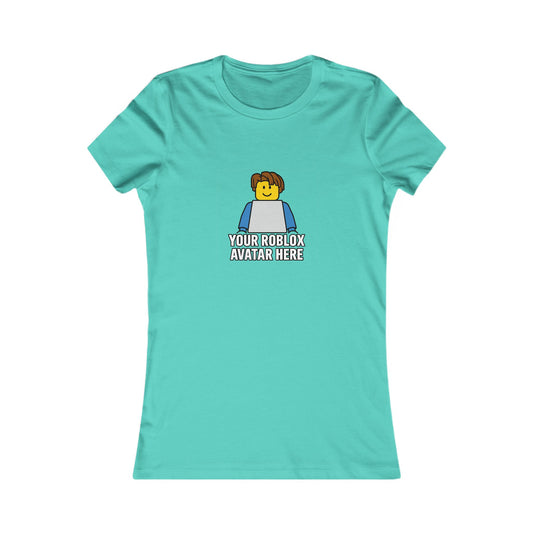 Custom Roblox Women’s Bella+Canvas Tee – Your Avatar in a Stylish Slim-Fit Design!