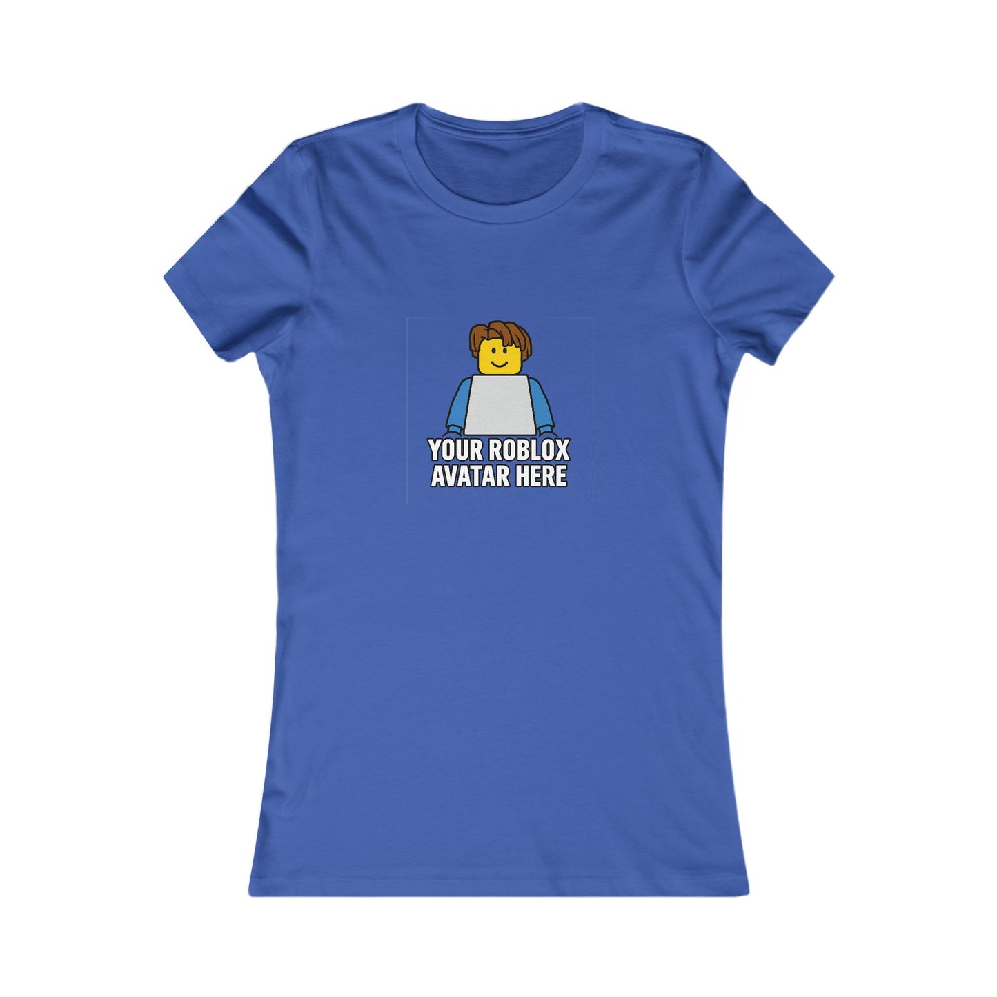 Custom Roblox Women’s Bella+Canvas Tee – Your Avatar in a Stylish Slim-Fit Design!