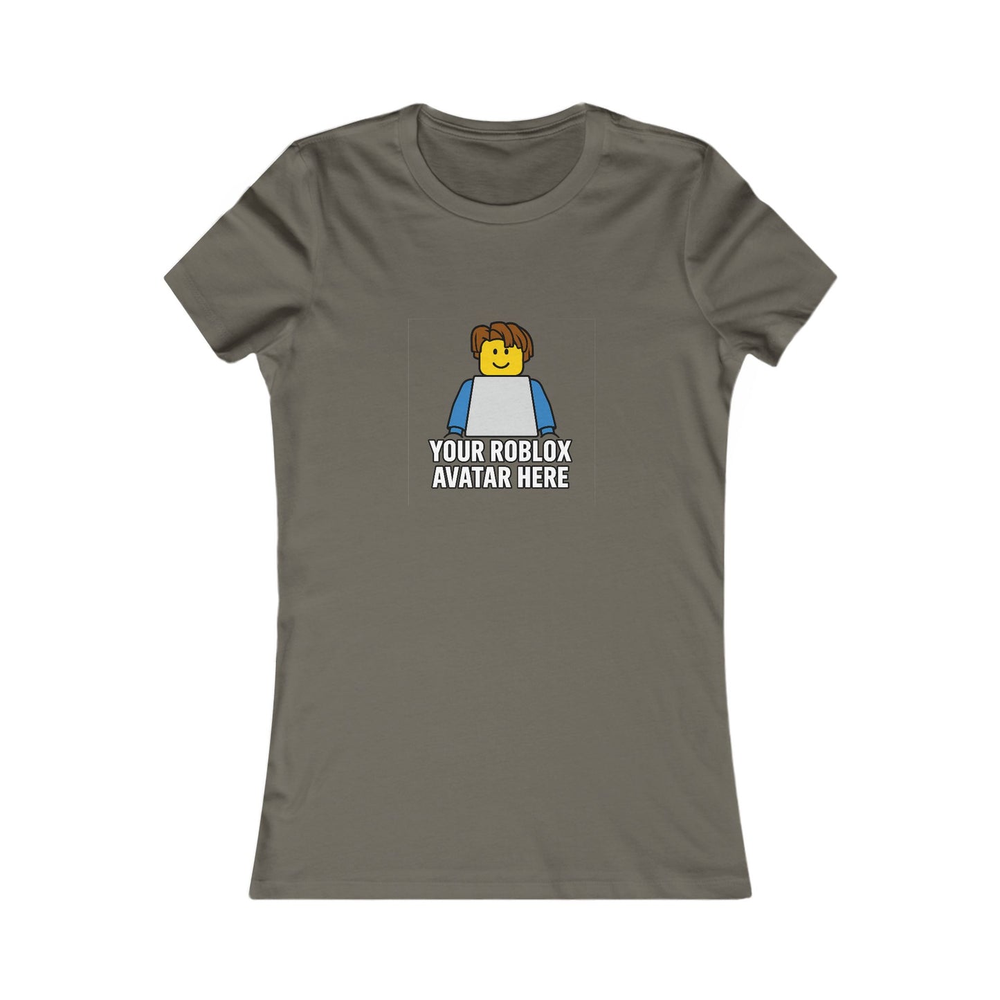 Custom Roblox Women’s Bella+Canvas Tee – Your Avatar in a Stylish Slim-Fit Design!