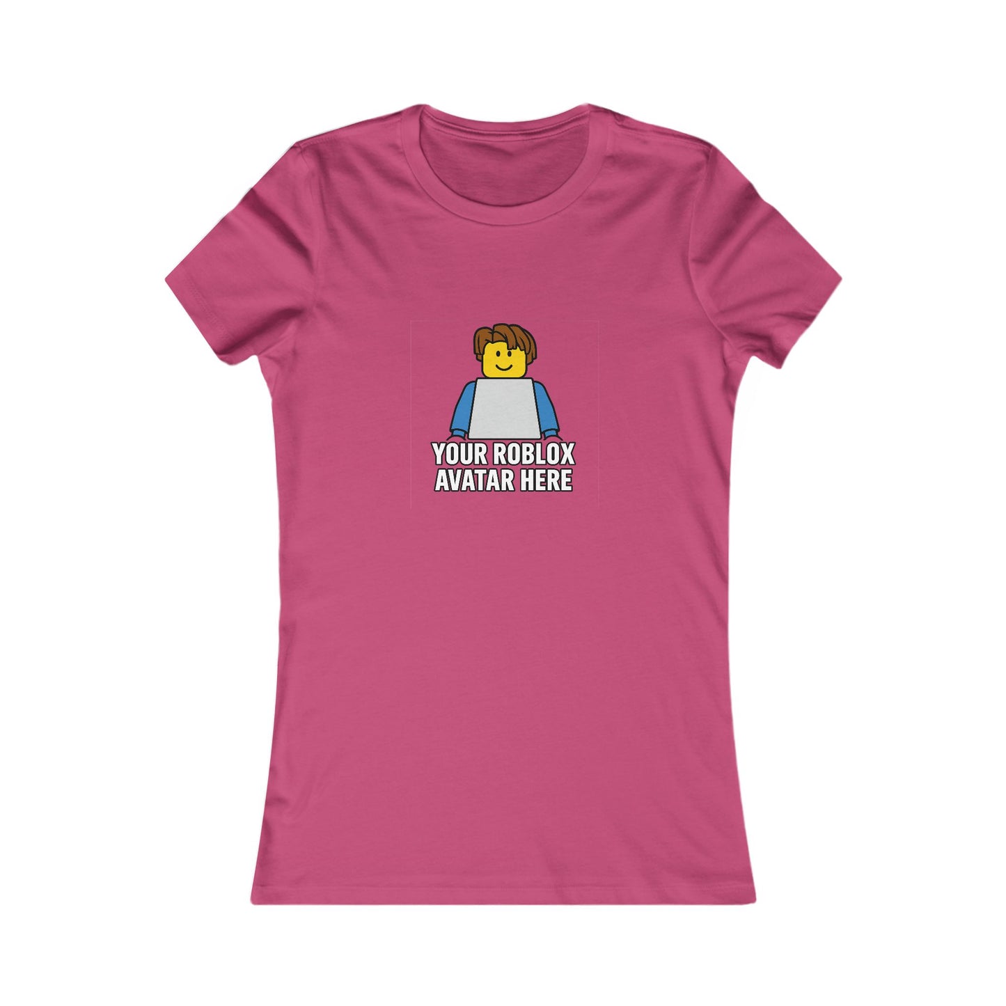 Custom Roblox Women’s Bella+Canvas Tee – Your Avatar in a Stylish Slim-Fit Design!