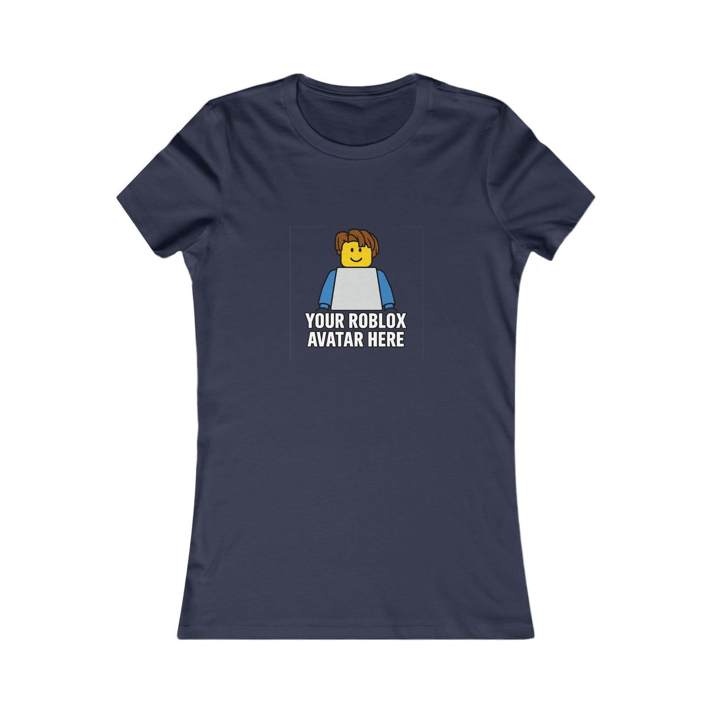 Custom Roblox Women’s Bella+Canvas Tee – Your Avatar in a Stylish Slim-Fit Design!