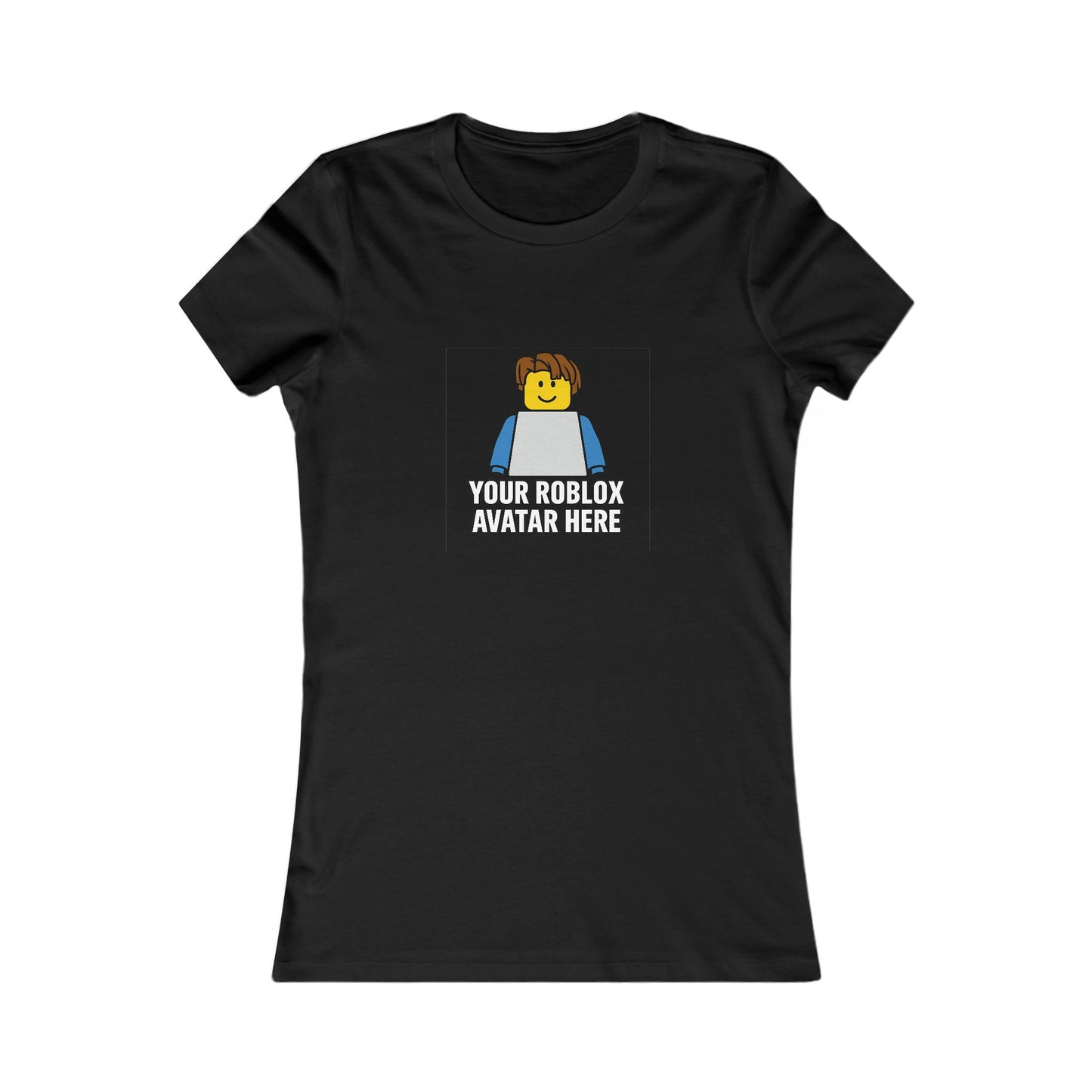 Custom Roblox Women’s Bella+Canvas Tee – Your Avatar in a Stylish Slim-Fit Design!