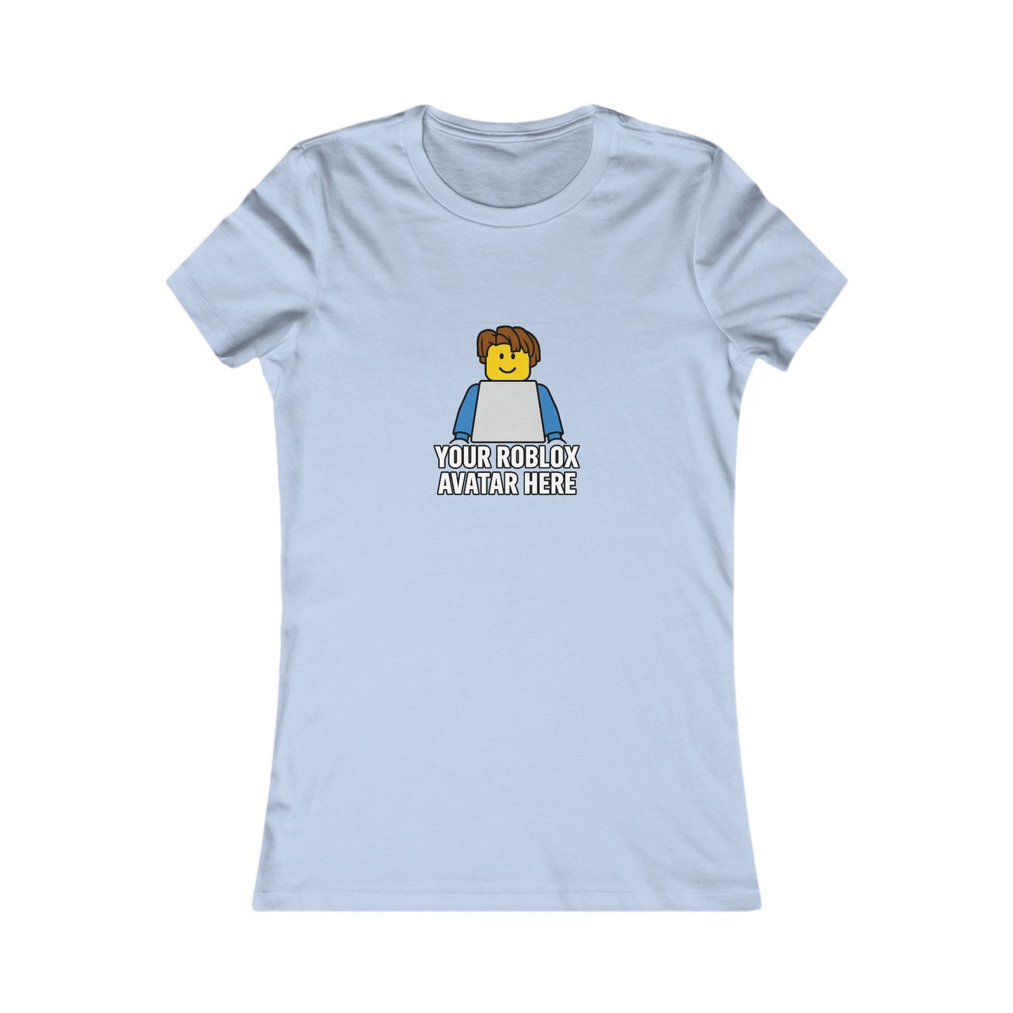Custom Roblox Women’s Bella+Canvas Tee – Your Avatar in a Stylish Slim-Fit Design!