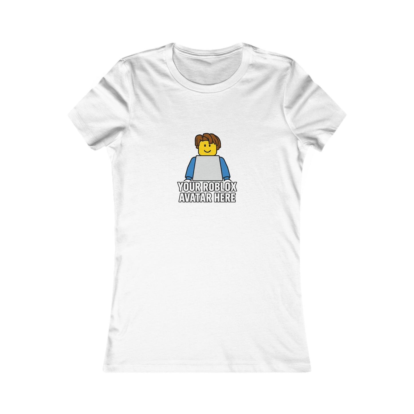 Custom Roblox Women’s Bella+Canvas Tee – Your Avatar in a Stylish Slim-Fit Design!
