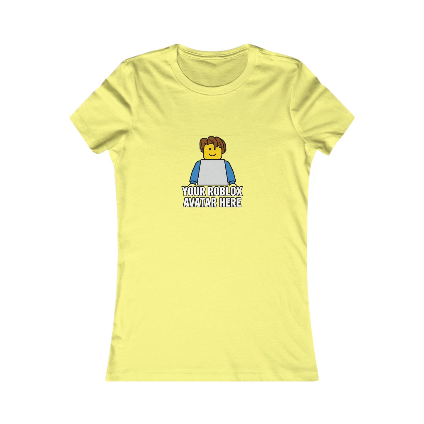 Custom Roblox Women’s Bella+Canvas Tee – Your Avatar in a Stylish Slim-Fit Design!