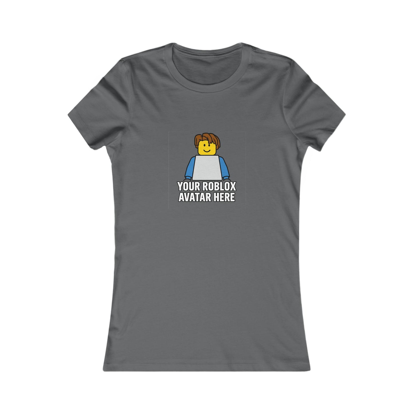 Custom Roblox Women’s Bella+Canvas Tee – Your Avatar in a Stylish Slim-Fit Design!