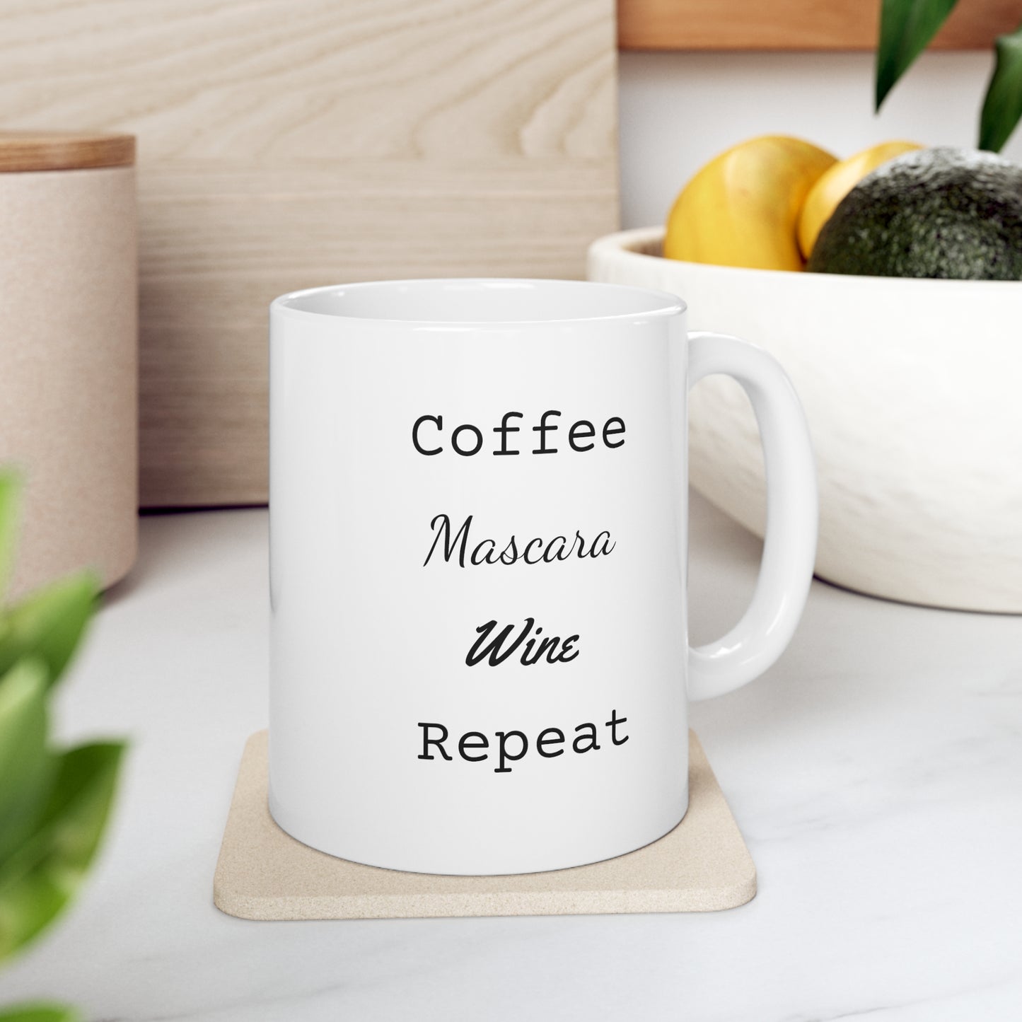 Wine Coffee Mug - White