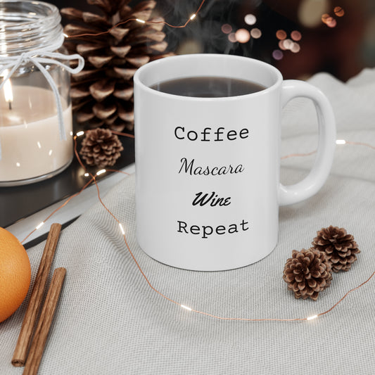 Wine Coffee Mug - White