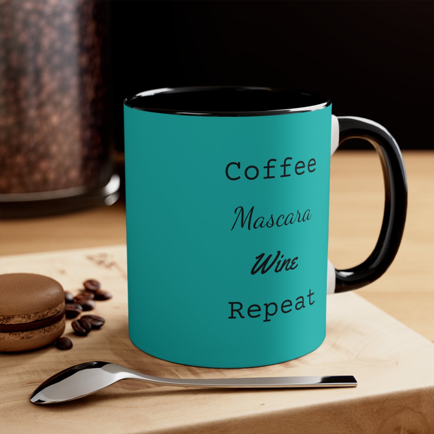 Wine Coffee Mug - Teal