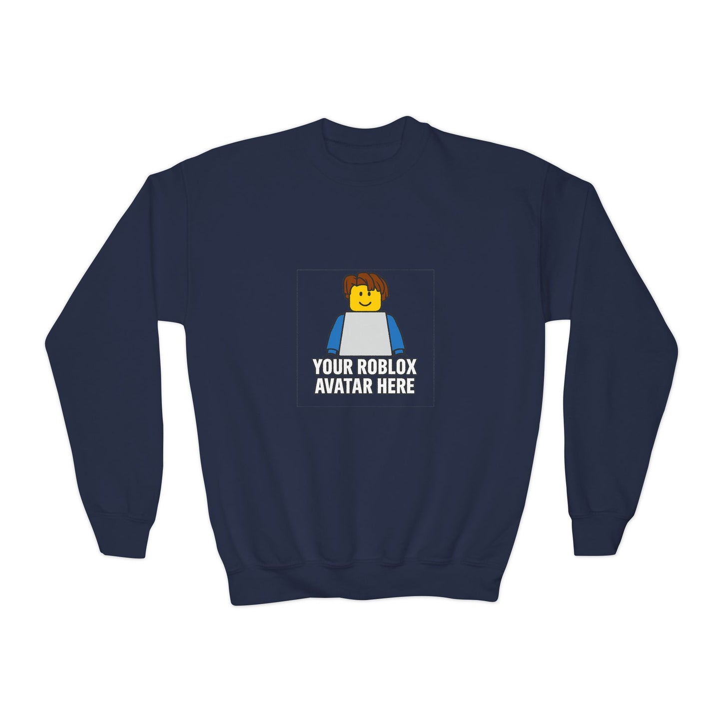 Custom Roblox Kids Sweatshirt – Gildan 18000B Youth Crewneck
