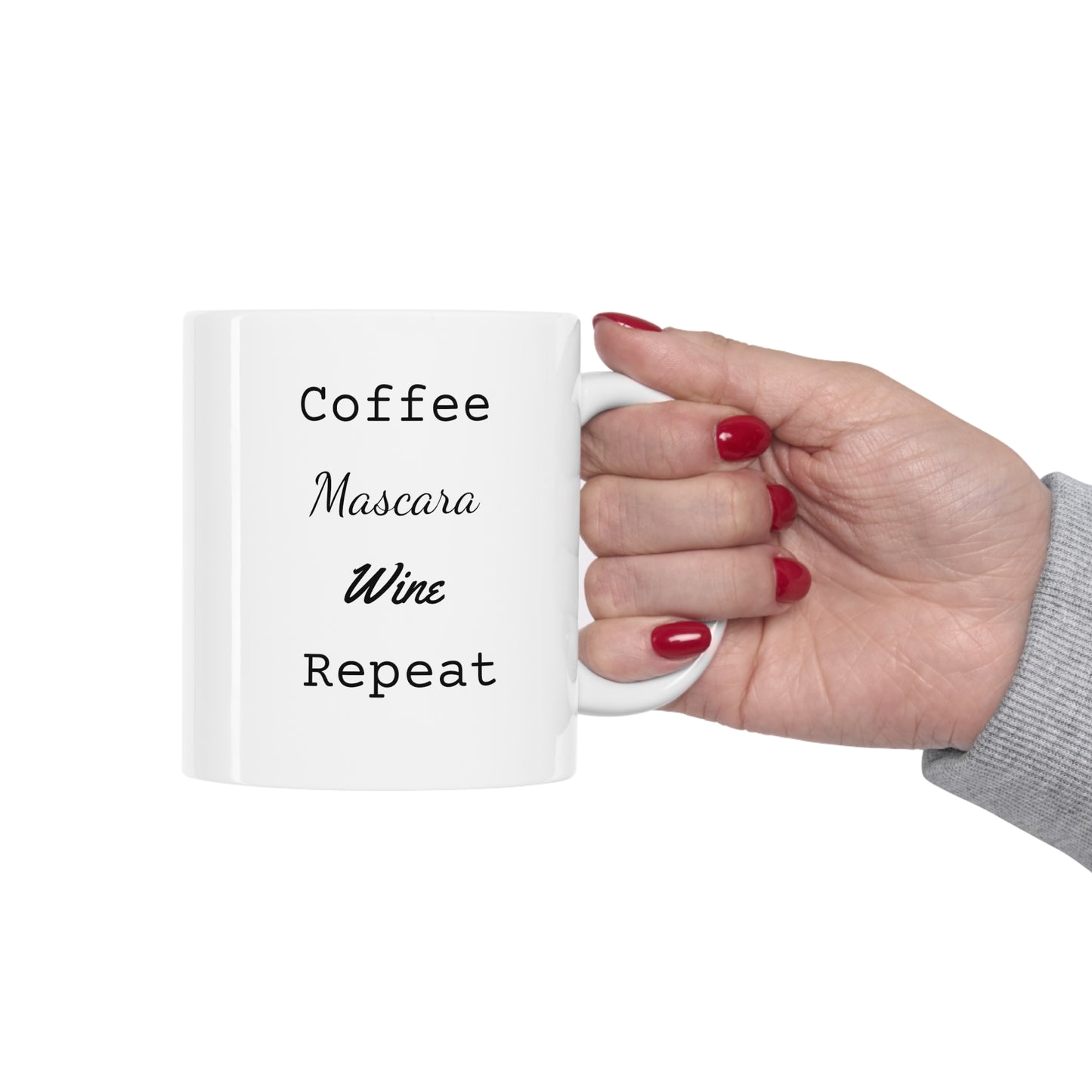 Wine Coffee Mug - White