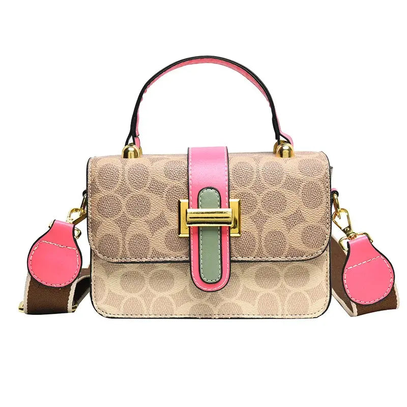 2023 New Trend Fashion Print PU Small Square Crossbody Bag