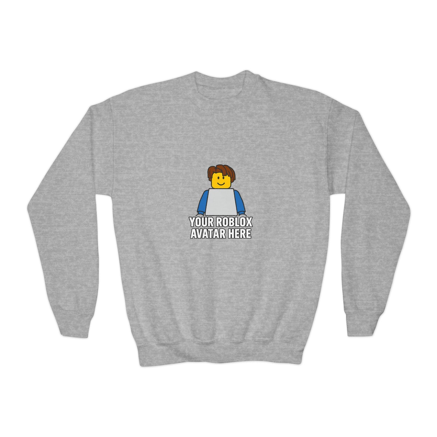Custom Roblox Kids Sweatshirt – Gildan 18000B Youth Crewneck