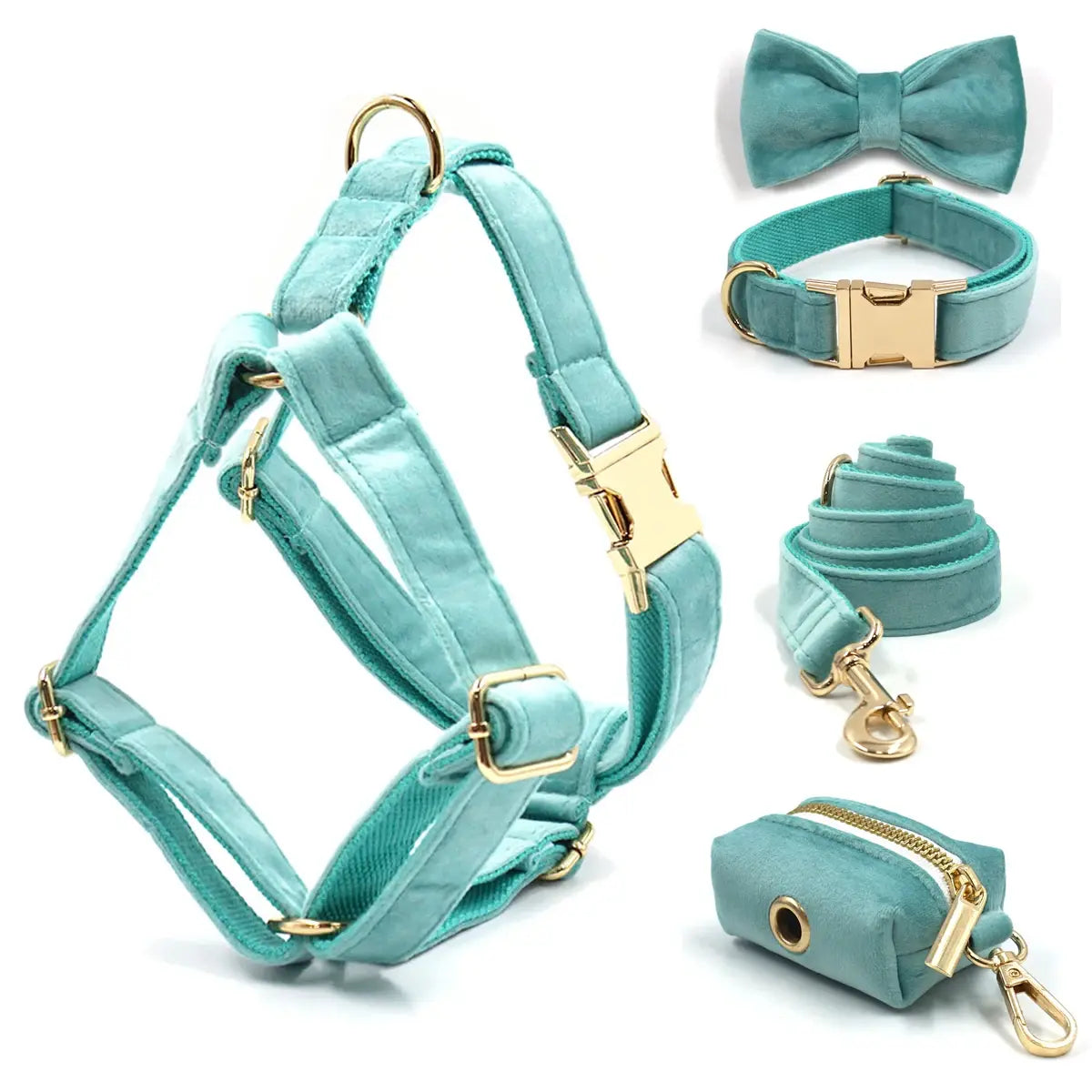 Tiffany Blue Luxury Dog Harness
