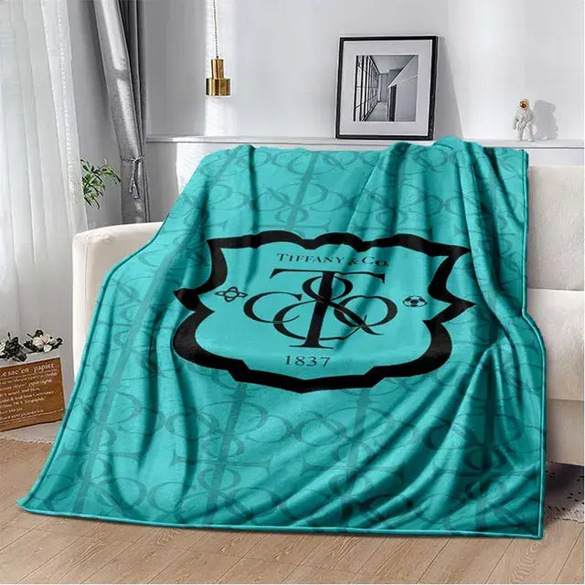 Solid Color Tiffany Blue Sofa Bed Throw Blanket