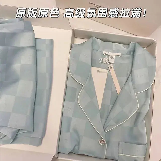 Tiffany Blue Ice Silk Pajamas