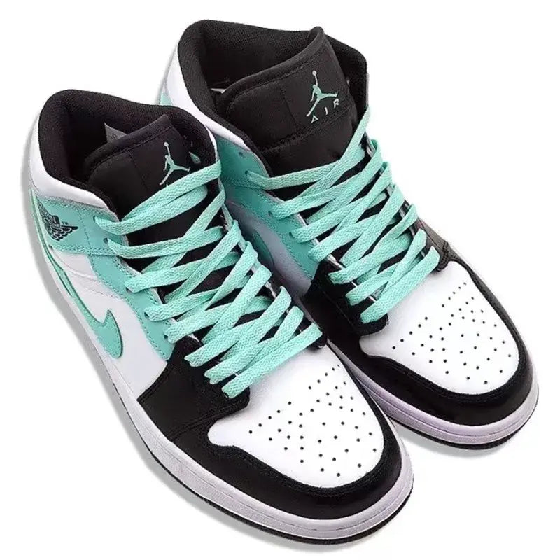 Tiffany Blue Flat Shoelaces - Polyester Laces for Canvas Sneakers and Casual Shoes - 1 Pair