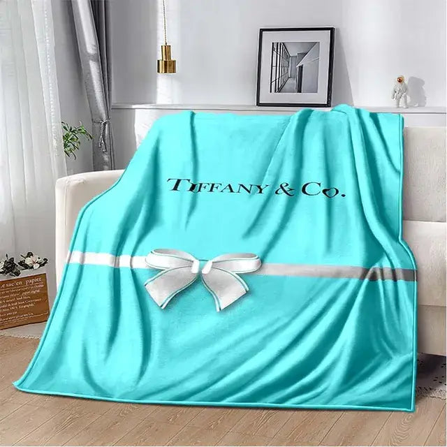 Solid Color Tiffany Blue Sofa Bed Throw Blanket