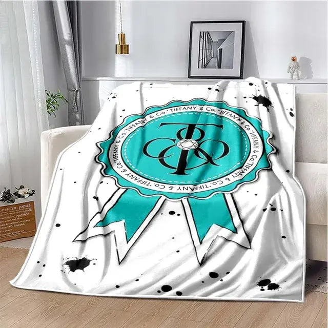 Solid Color Tiffany Blue Sofa Bed Throw Blanket