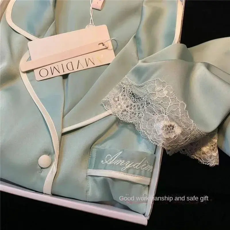 Tiffany Blue Ice Silk Pajamas