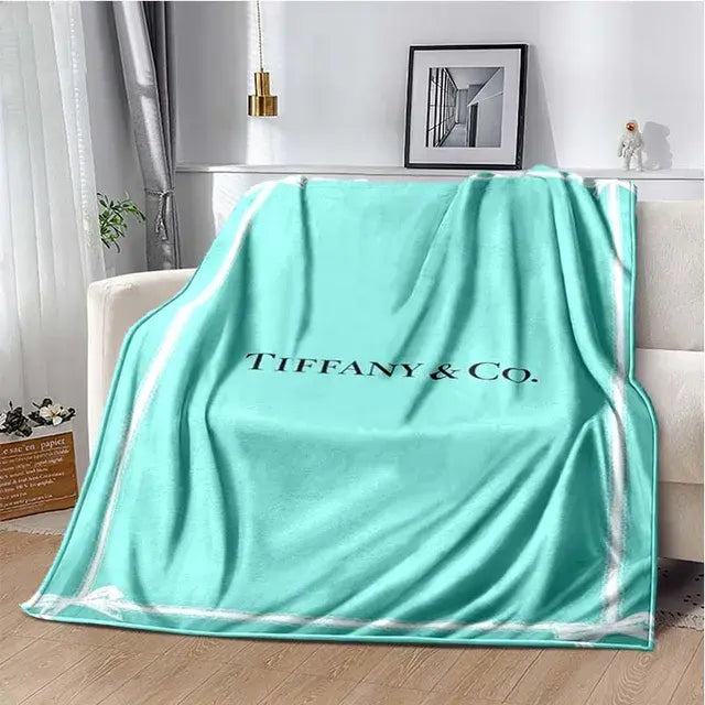 Solid Color Tiffany Blue Sofa Bed Throw Blanket