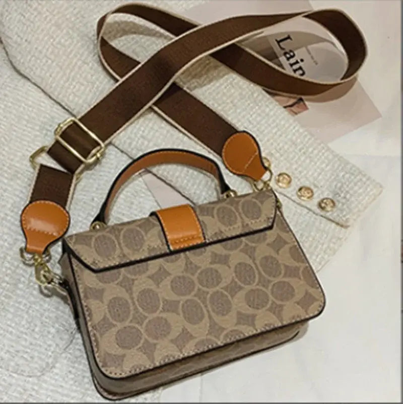 2023 New Trend Fashion Print PU Small Square Crossbody Bag