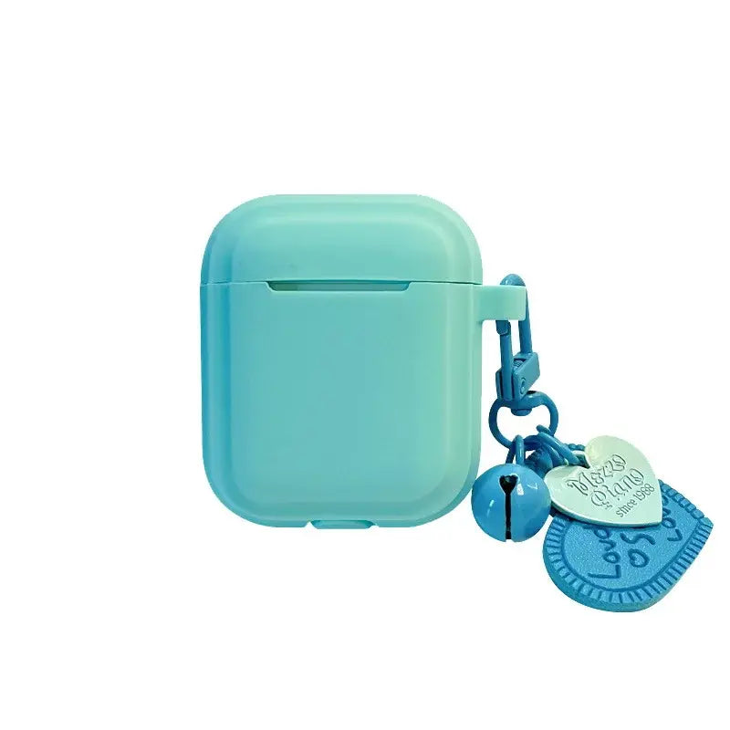 Silicone AirPods Case - Tiffany Blue Milk Tea Love Art Design for Apple AirPods Pro 3 2 1