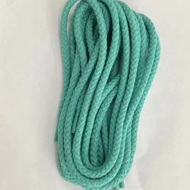 Tiffany Blue Flat Shoelaces - Polyester Laces for Canvas Sneakers and Casual Shoes - 1 Pair